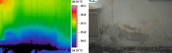 termografia per misurare umidità di risalita
